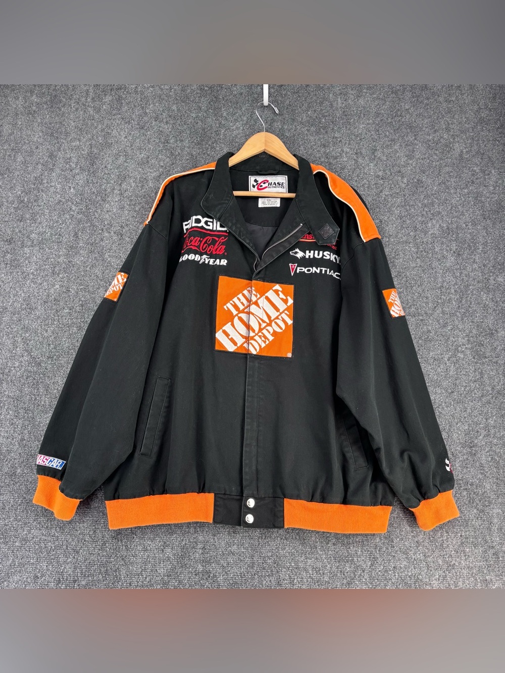 Chase Authentic Black Home Depot NASCAR Tony Stewart Racing Jacket Men’s XXL